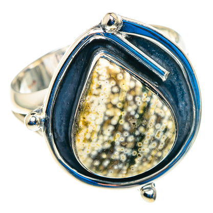 Ocean Jasper Rings handcrafted by Ana Silver Co - RING92728