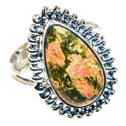 Unakite Rings handcrafted by Ana Silver Co - RING92742 - Photo 2