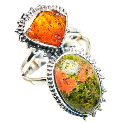 Unakite Rings handcrafted by Ana Silver Co - RING92743