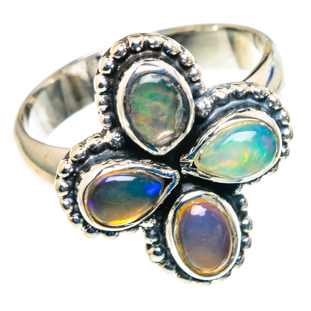 Ethiopian Opal Rings handcrafted by Ana Silver Co - RING92744
