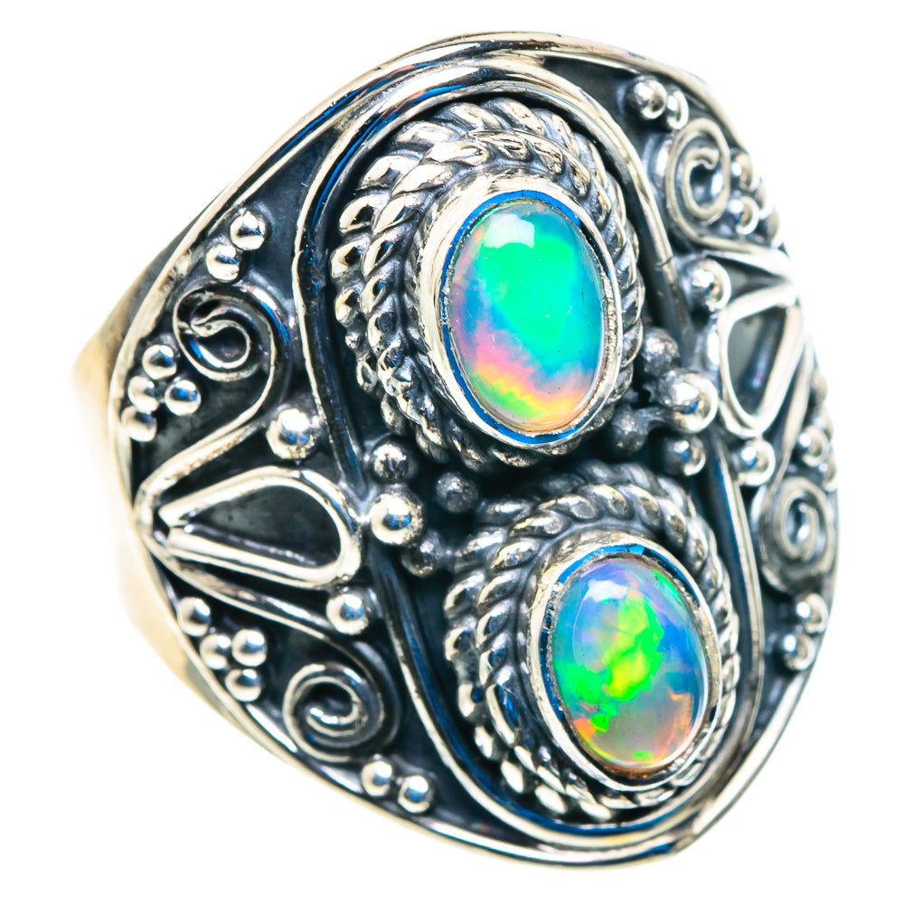 Ethiopian Opal Rings handcrafted by Ana Silver Co - RING92766
