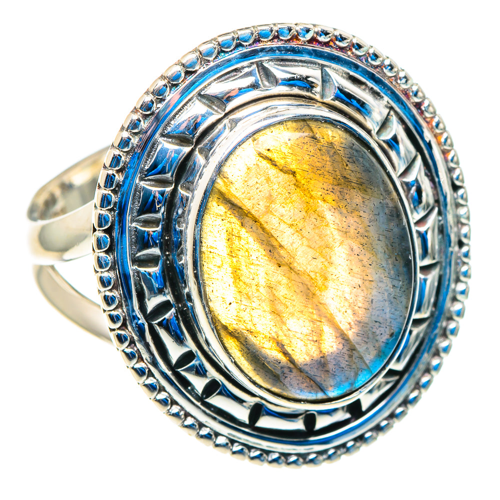 Labradorite Rings handcrafted by Ana Silver Co - RING92772