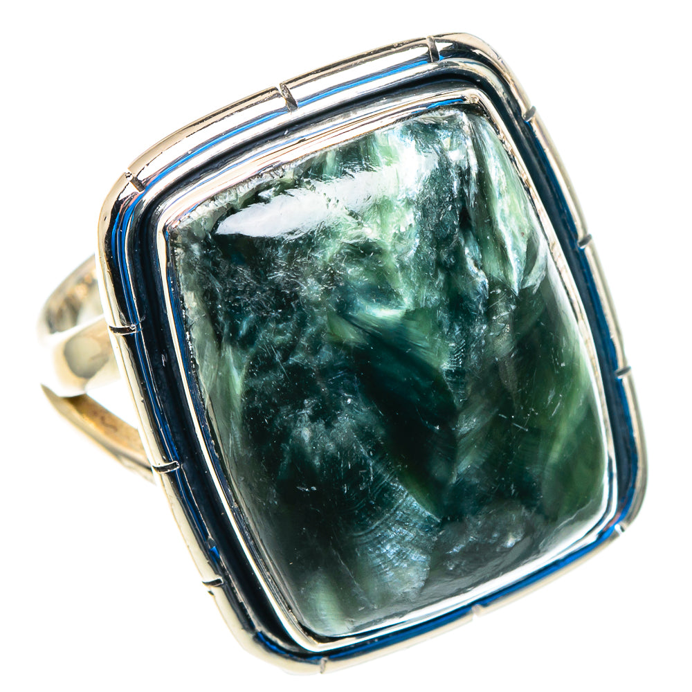 Seraphinite Rings handcrafted by Ana Silver Co - RING92774