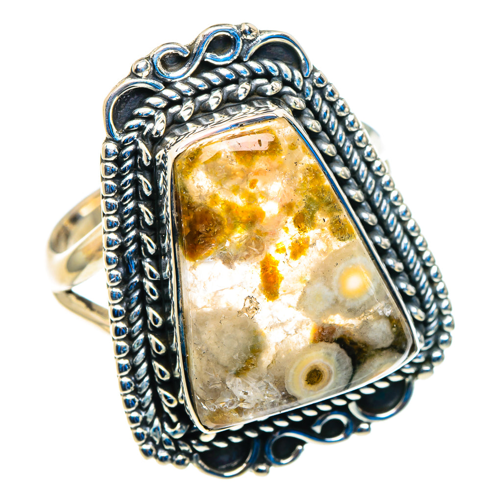 Ocean Jasper Rings handcrafted by Ana Silver Co - RING92776 - Photo 2
