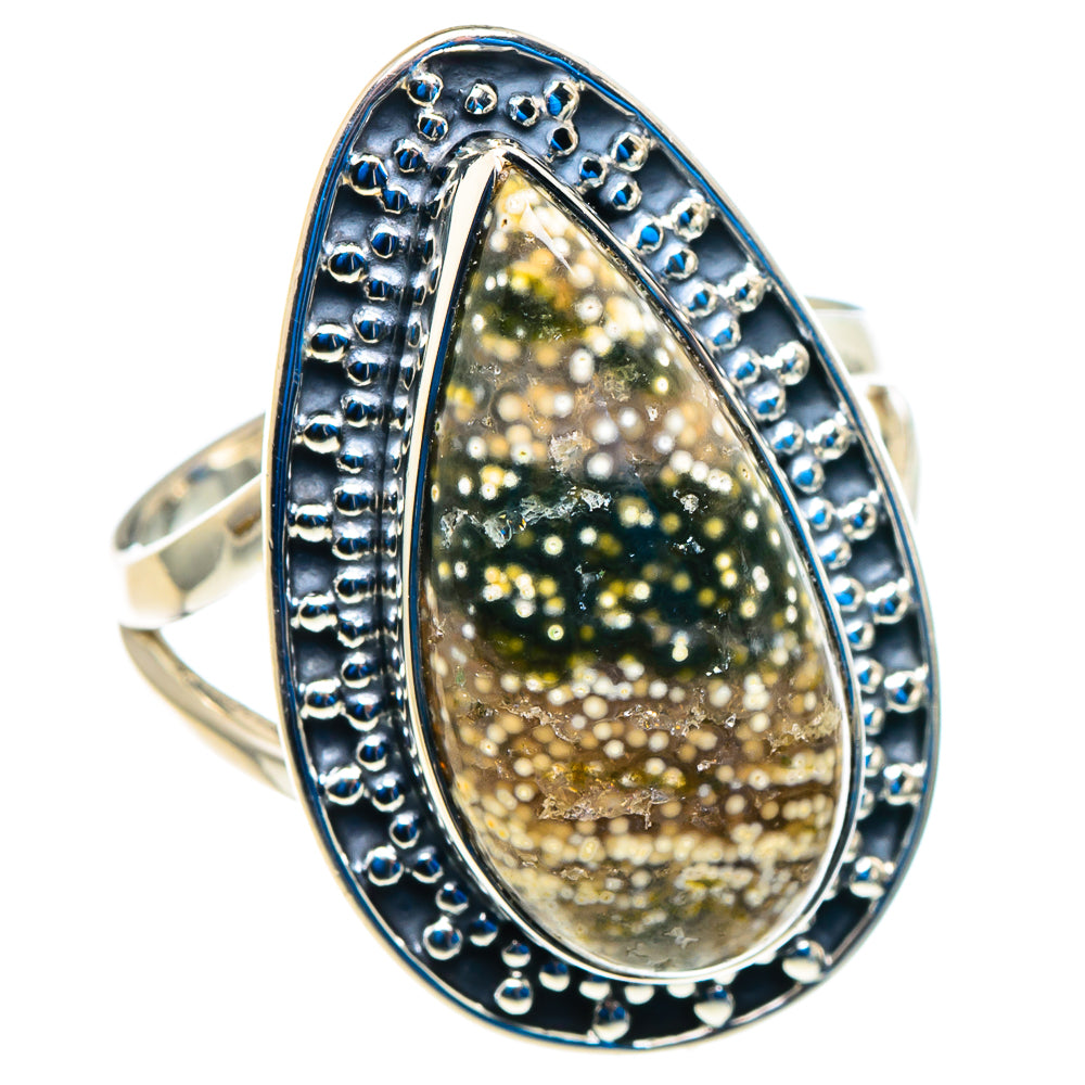Ocean Jasper Rings handcrafted by Ana Silver Co - RING92792 - Photo 2