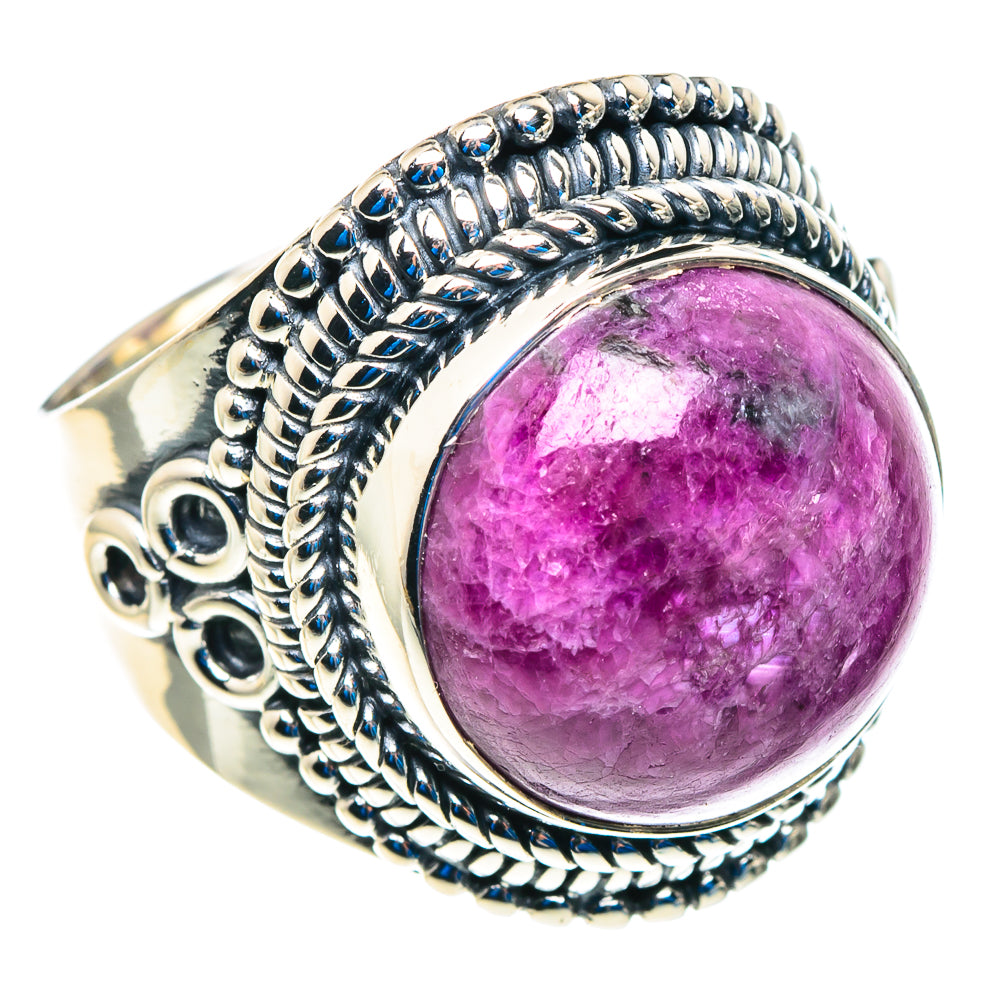 Ruby Fuchsite Rings handcrafted by Ana Silver Co - RING92798