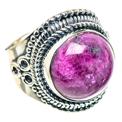 Ruby Fuchsite Rings handcrafted by Ana Silver Co - RING92798