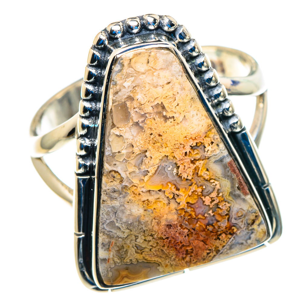 Laguna Lace Agate Rings handcrafted by Ana Silver Co - RING92809