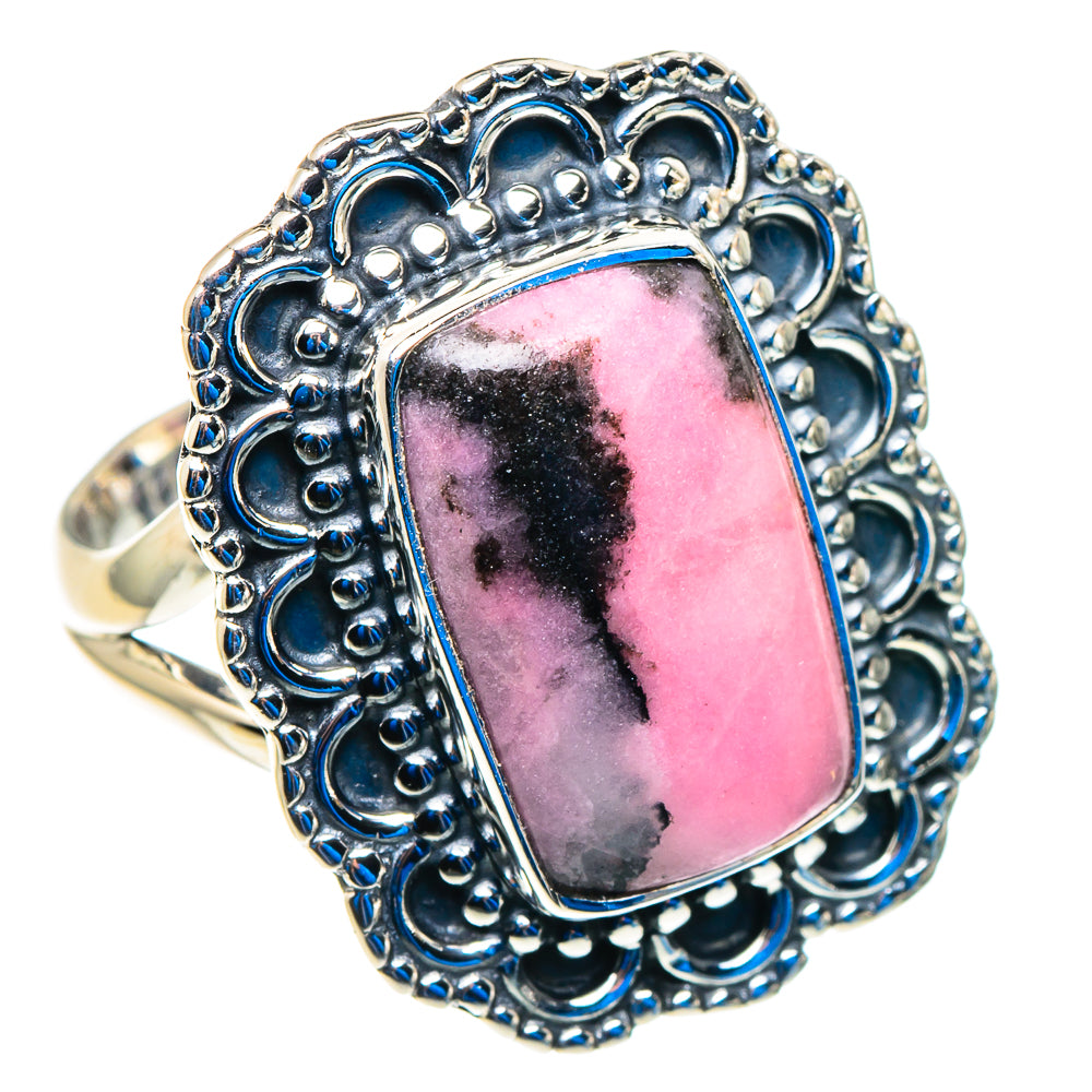 Rhodonite Rings handcrafted by Ana Silver Co - RING92813