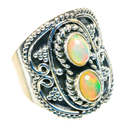 Ethiopian Opal Rings handcrafted by Ana Silver Co - RING92818