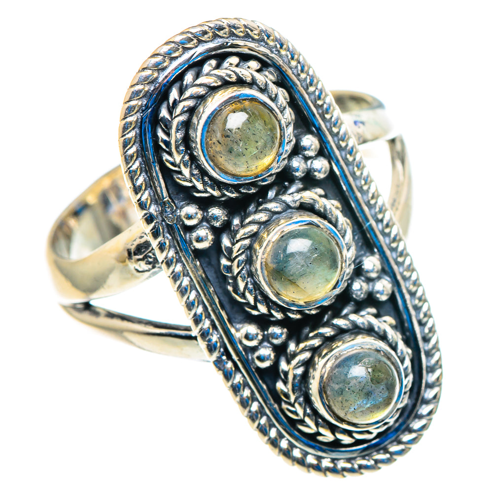 Labradorite Rings handcrafted by Ana Silver Co - RING92824