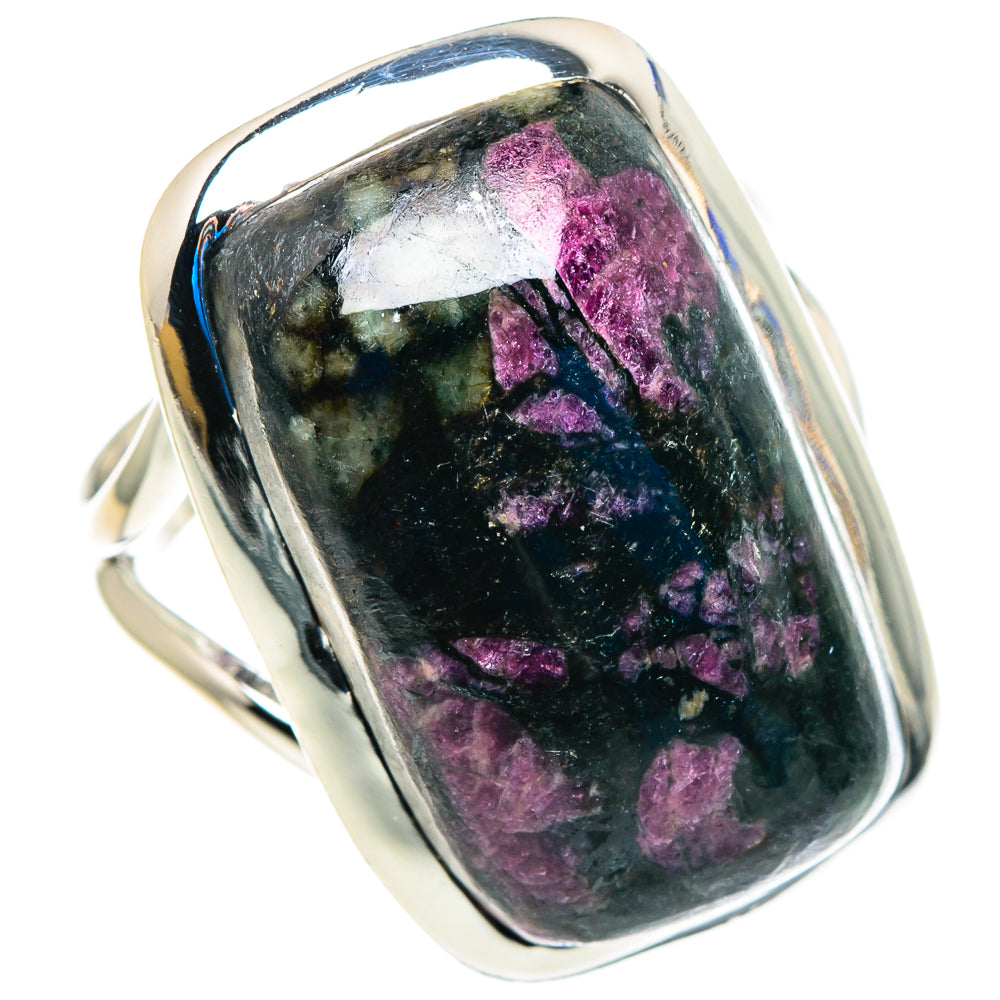 Russian Eudialyte Rings handcrafted by Ana Silver Co - RING92826