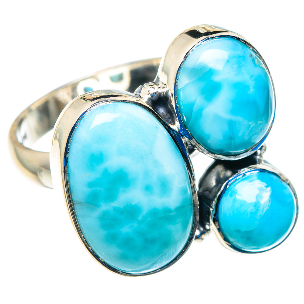 Larimar Rings handcrafted by Ana Silver Co - RING92829