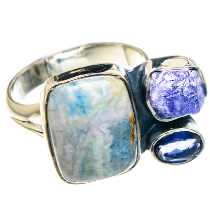 Blue Scheelite Rings handcrafted by Ana Silver Co - RING92833