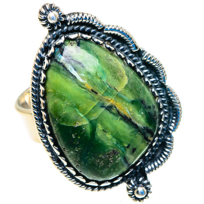 Serpentine Stone Rings handcrafted by Ana Silver Co - RING92838