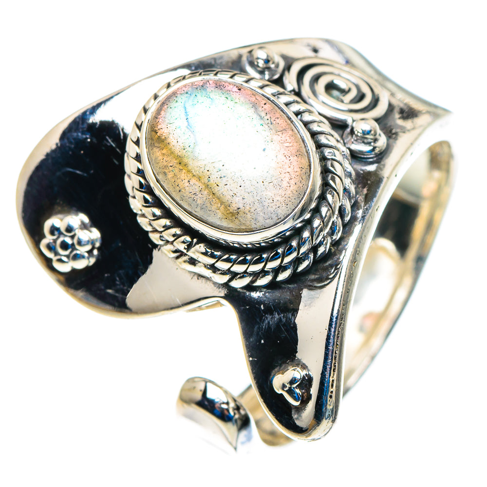 Labradorite Rings handcrafted by Ana Silver Co - RING92840