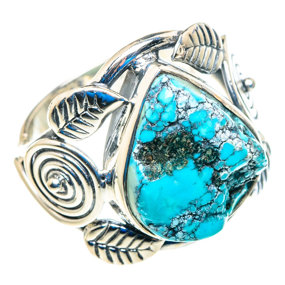 Tibetan Turquoise Rings handcrafted by Ana Silver Co - RING92845