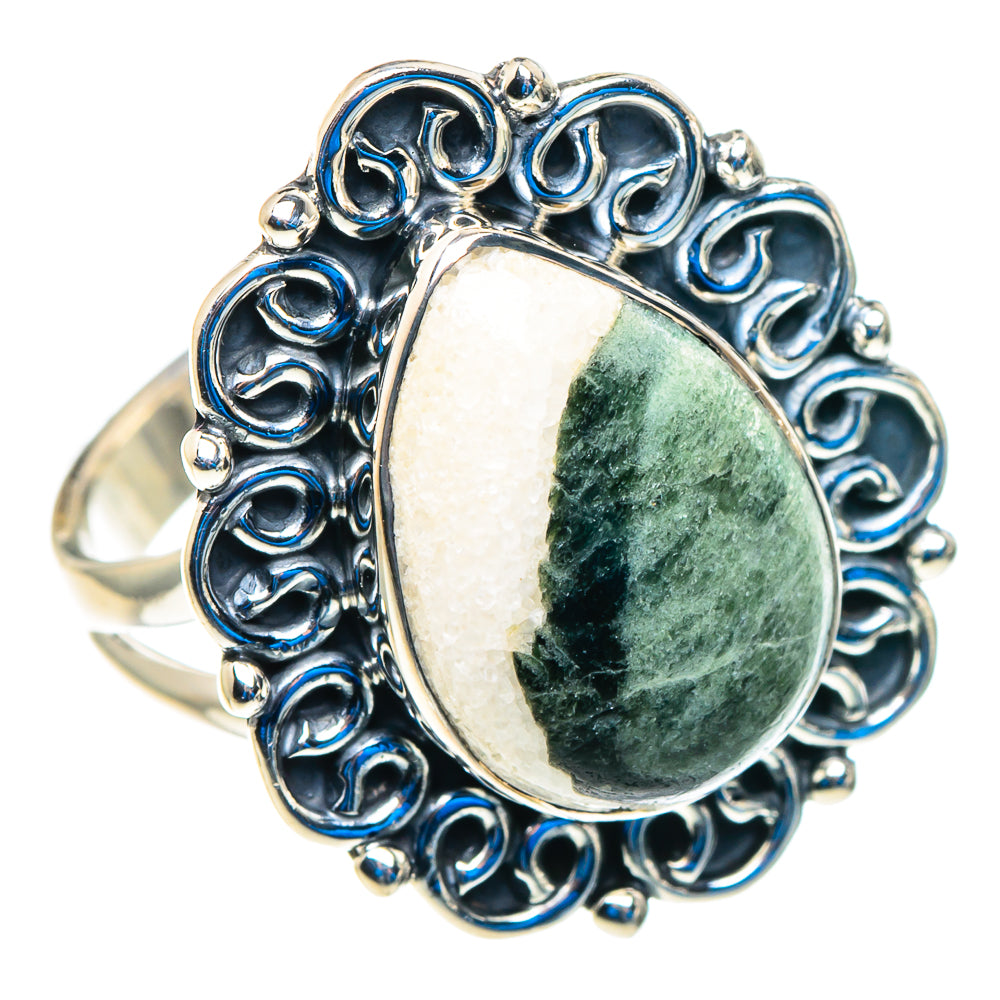 Seraphinite Rings handcrafted by Ana Silver Co - RING92862 - Photo 2