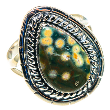 Rainbow Moonstone Rings handcrafted by Ana Silver Co - RING92867