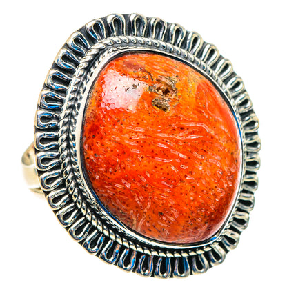 Sponge Coral Rings handcrafted by Ana Silver Co - RING92875