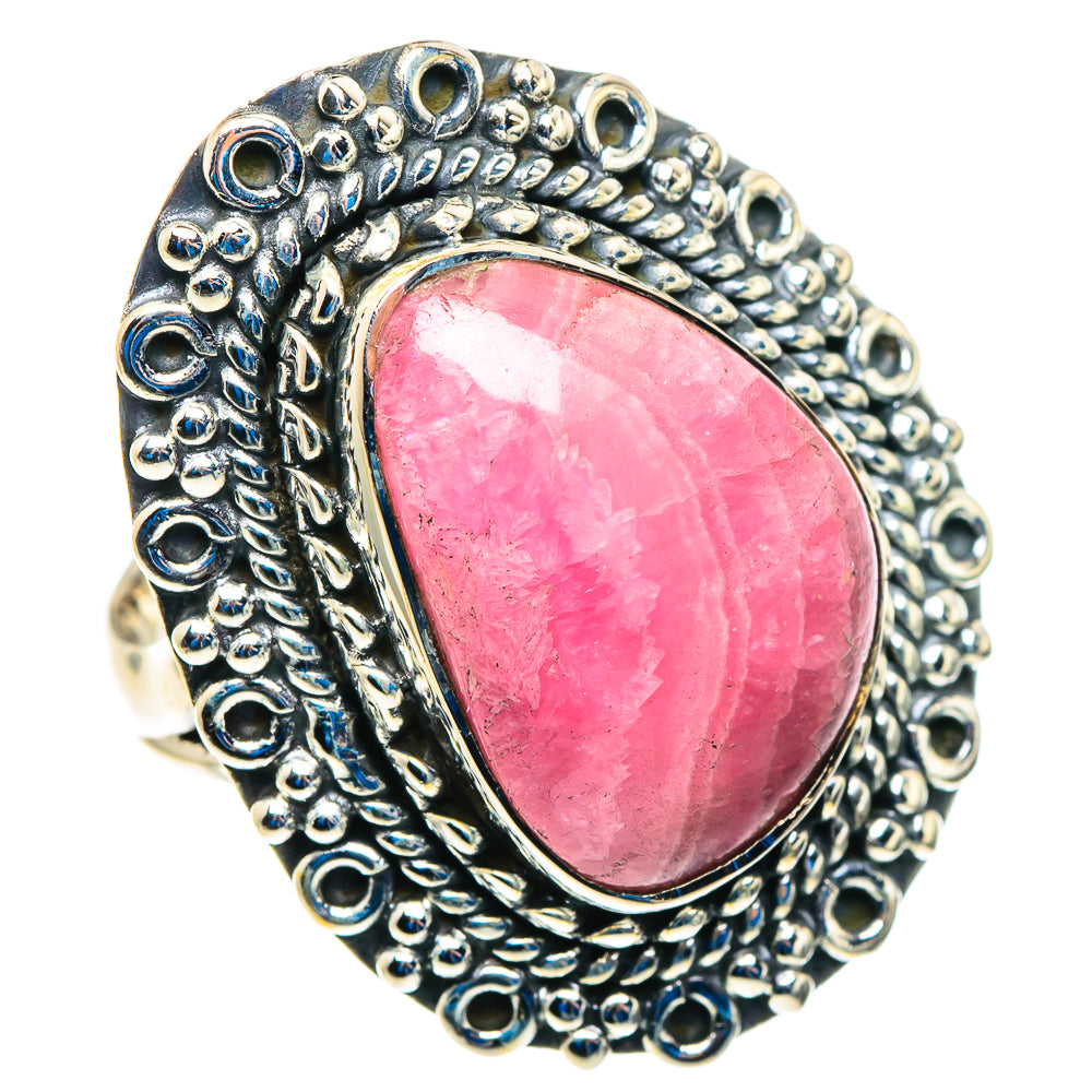 Rhodochrosite Rings handcrafted by Ana Silver Co - RING92876 - Photo 2