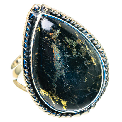 Pyrite Agate Rings handcrafted by Ana Silver Co - RING92883