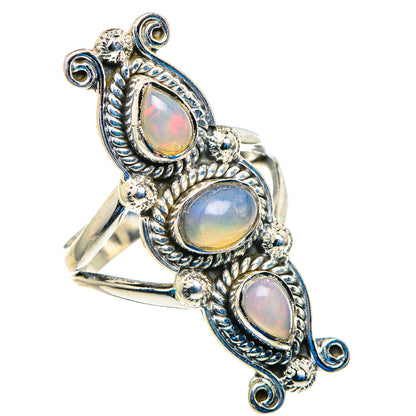 Ethiopian Opal Rings handcrafted by Ana Silver Co - RING92890