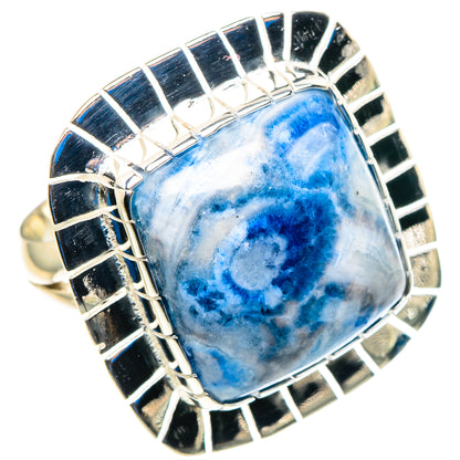 Blue Scheelite Rings handcrafted by Ana Silver Co - RING92892 - Photo 2