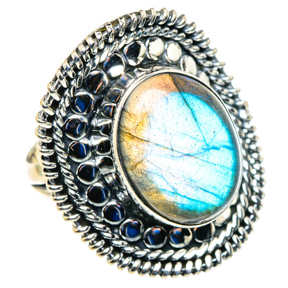 Labradorite Rings handcrafted by Ana Silver Co - RING92896 - Photo 2