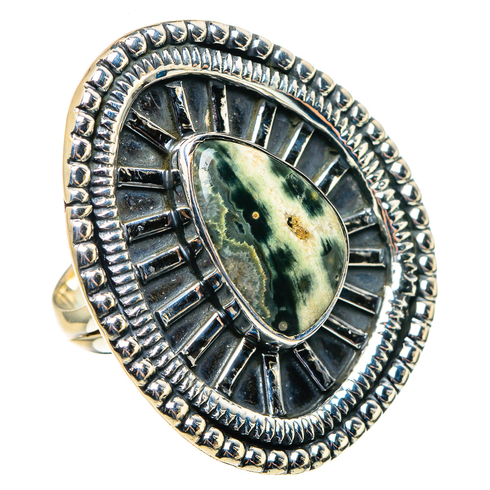 Ocean Jasper Rings handcrafted by Ana Silver Co - RING92899 - Photo 2