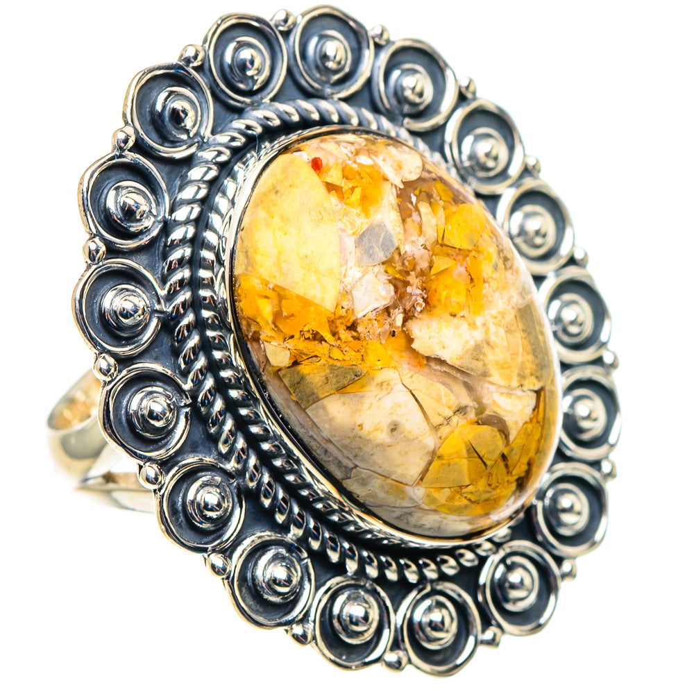Brecciated Mookaite Rings handcrafted by Ana Silver Co - RING92906 - Photo 2
