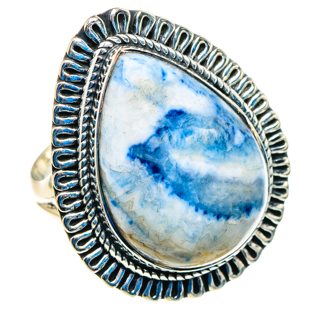 Blue Scheelite Rings handcrafted by Ana Silver Co - RING92920