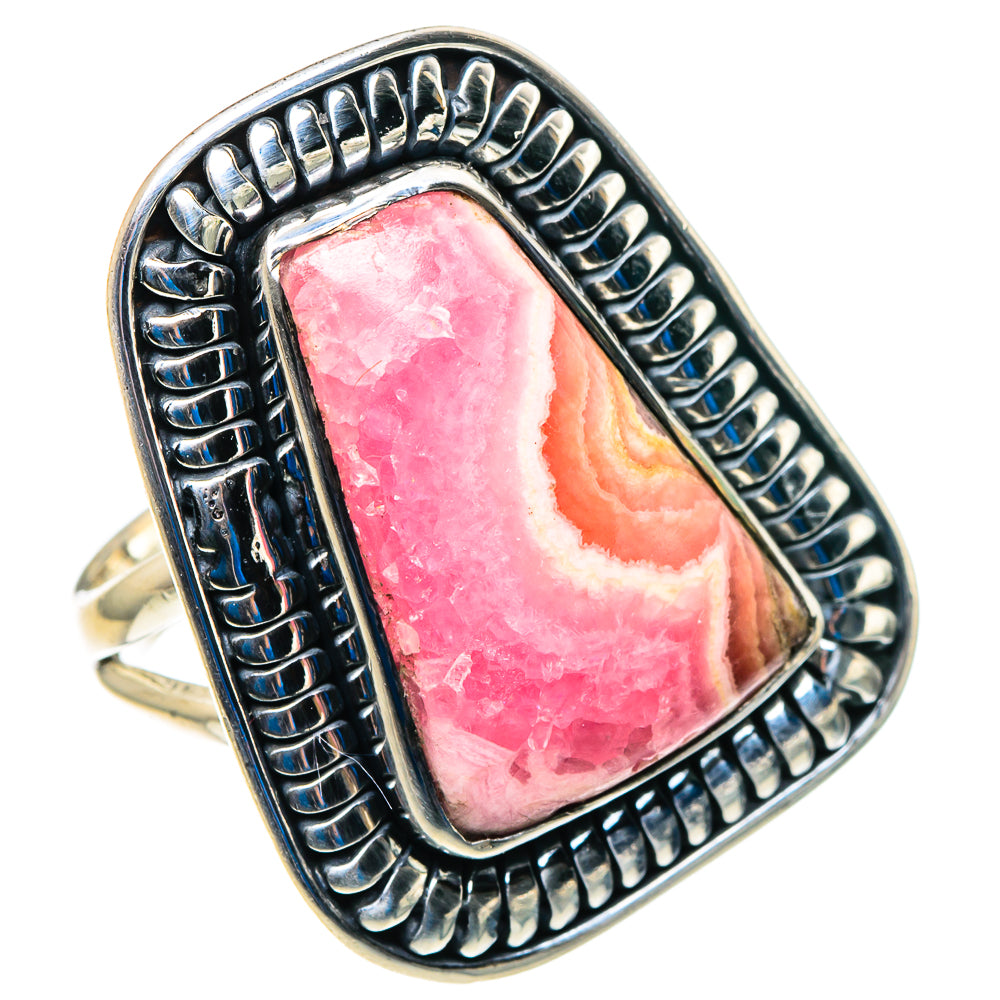 Rhodochrosite Rings handcrafted by Ana Silver Co - RING92936 - Photo 2
