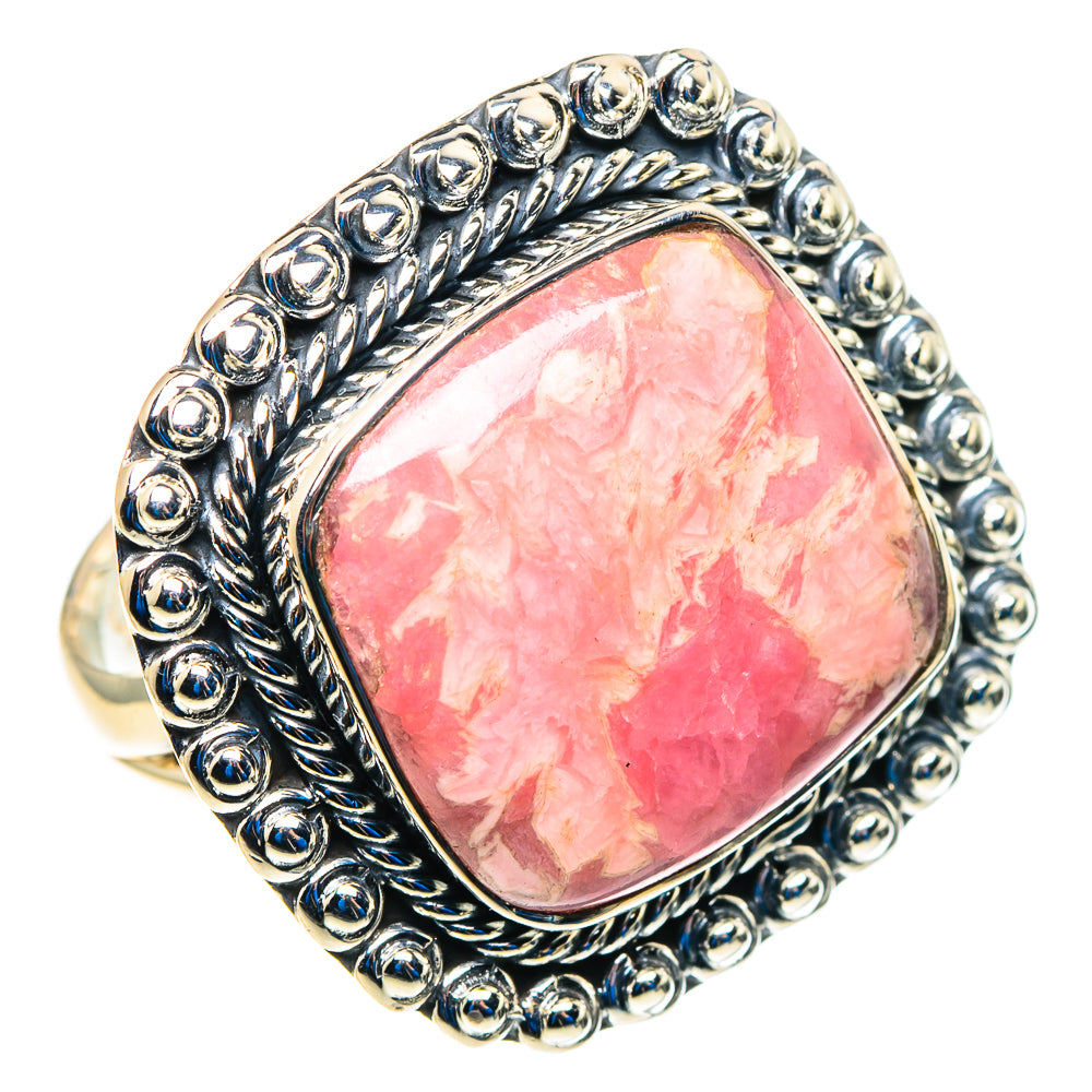 Rhodochrosite Rings handcrafted by Ana Silver Co - RING92937 - Photo 2