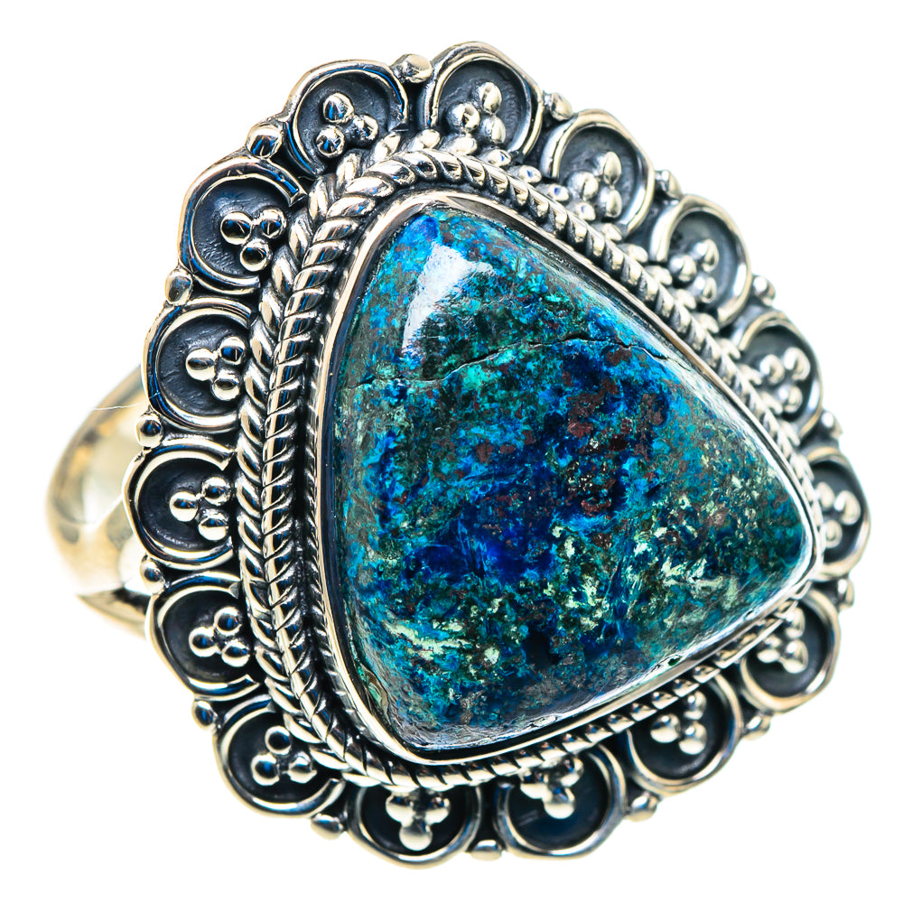 Azurite Rings handcrafted by Ana Silver Co - RING92945