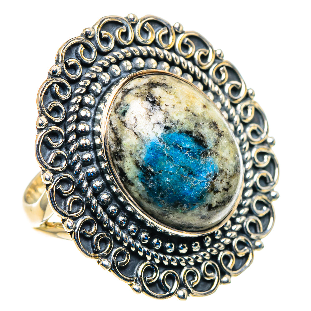 K2 Blue Azurite Rings handcrafted by Ana Silver Co - RING92946 - Photo 2