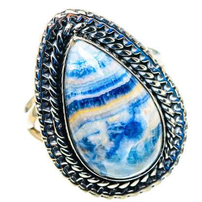 Blue Scheelite Rings handcrafted by Ana Silver Co - RING92948