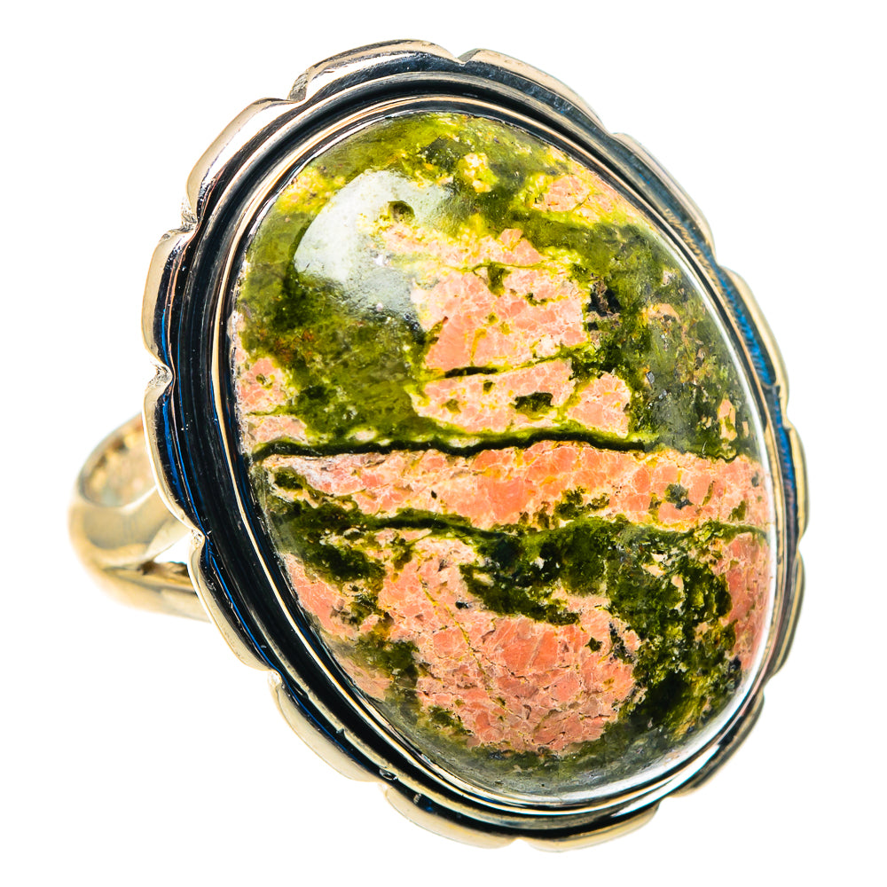 Unakite Rings handcrafted by Ana Silver Co - RING92951