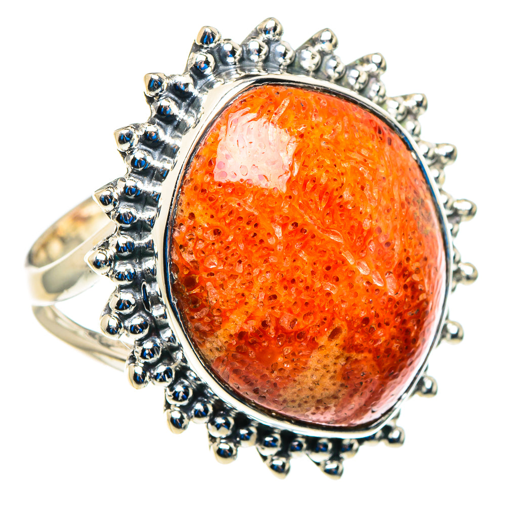 Sponge Coral Rings handcrafted by Ana Silver Co - RING92956