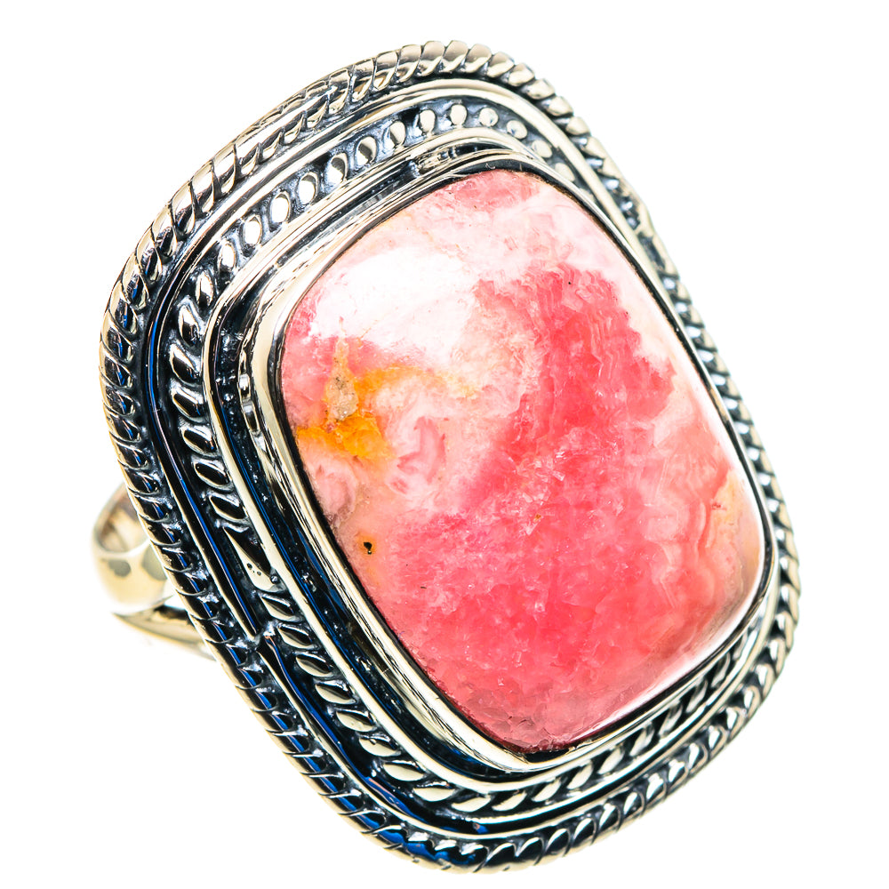 Rhodochrosite Rings handcrafted by Ana Silver Co - RING92959 - Photo 2