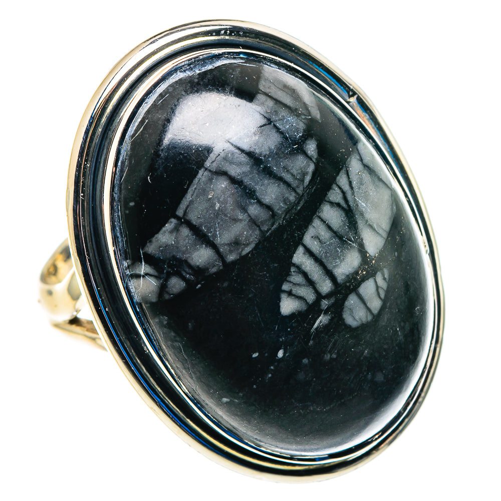 Pinolith Jasper Rings handcrafted by Ana Silver Co - RING92962 - Photo 2