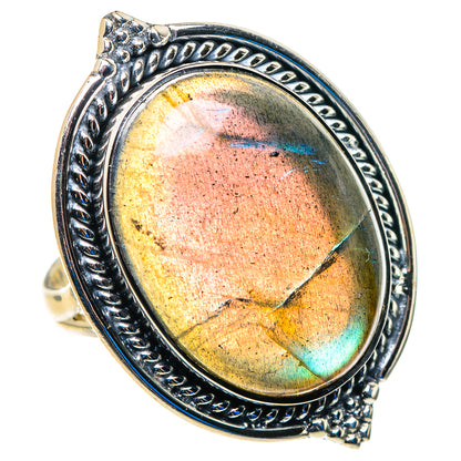Labradorite Rings handcrafted by Ana Silver Co - RING92969
