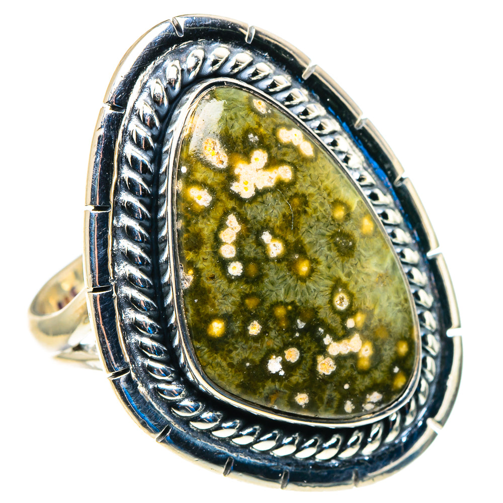Ocean Jasper Rings handcrafted by Ana Silver Co - RING92970 - Photo 2