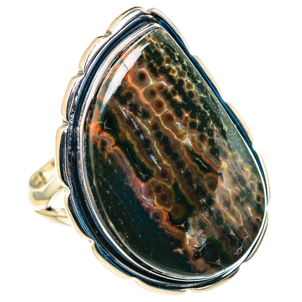 Ocean Jasper Rings handcrafted by Ana Silver Co - RING92972