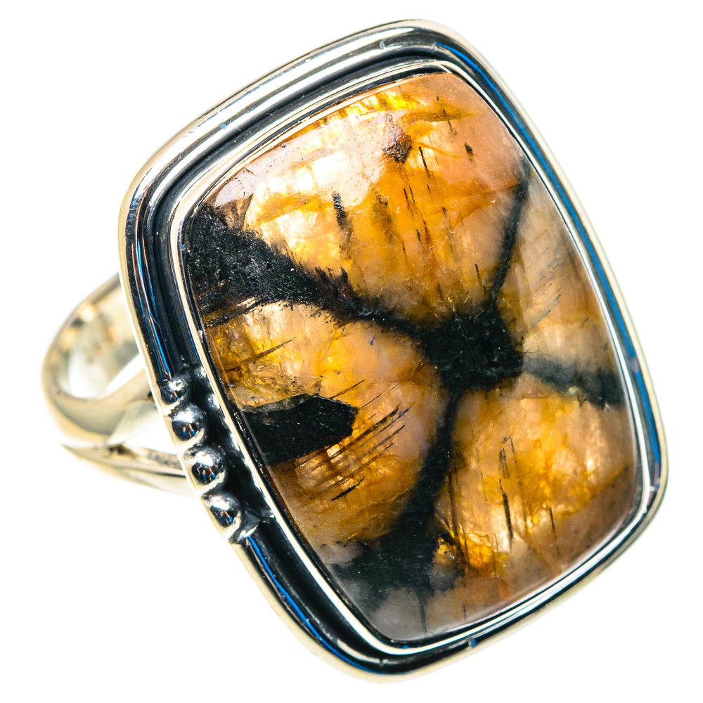 Chiastolite Rings handcrafted by Ana Silver Co - RING92973