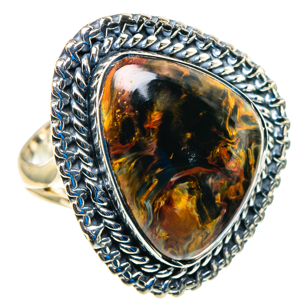 Golden Pietersite Rings handcrafted by Ana Silver Co - RING92979