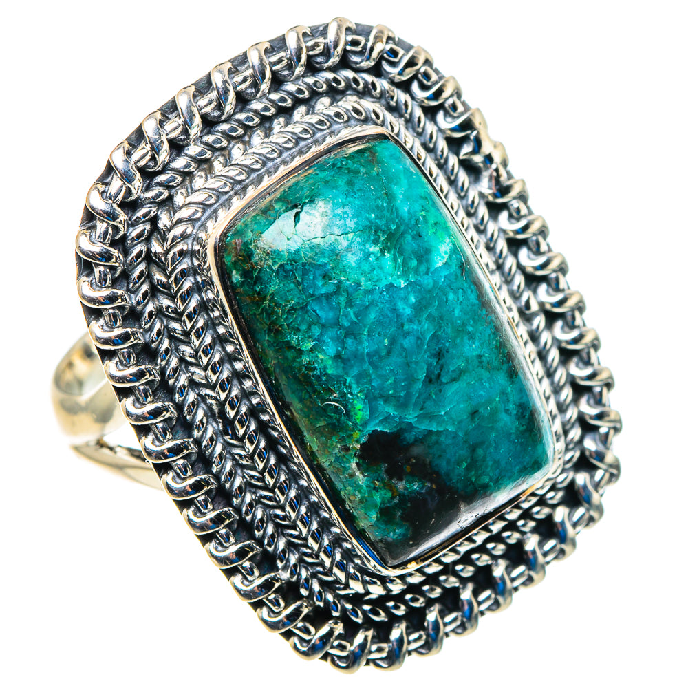 Chrysocolla Rings handcrafted by Ana Silver Co - RING92983