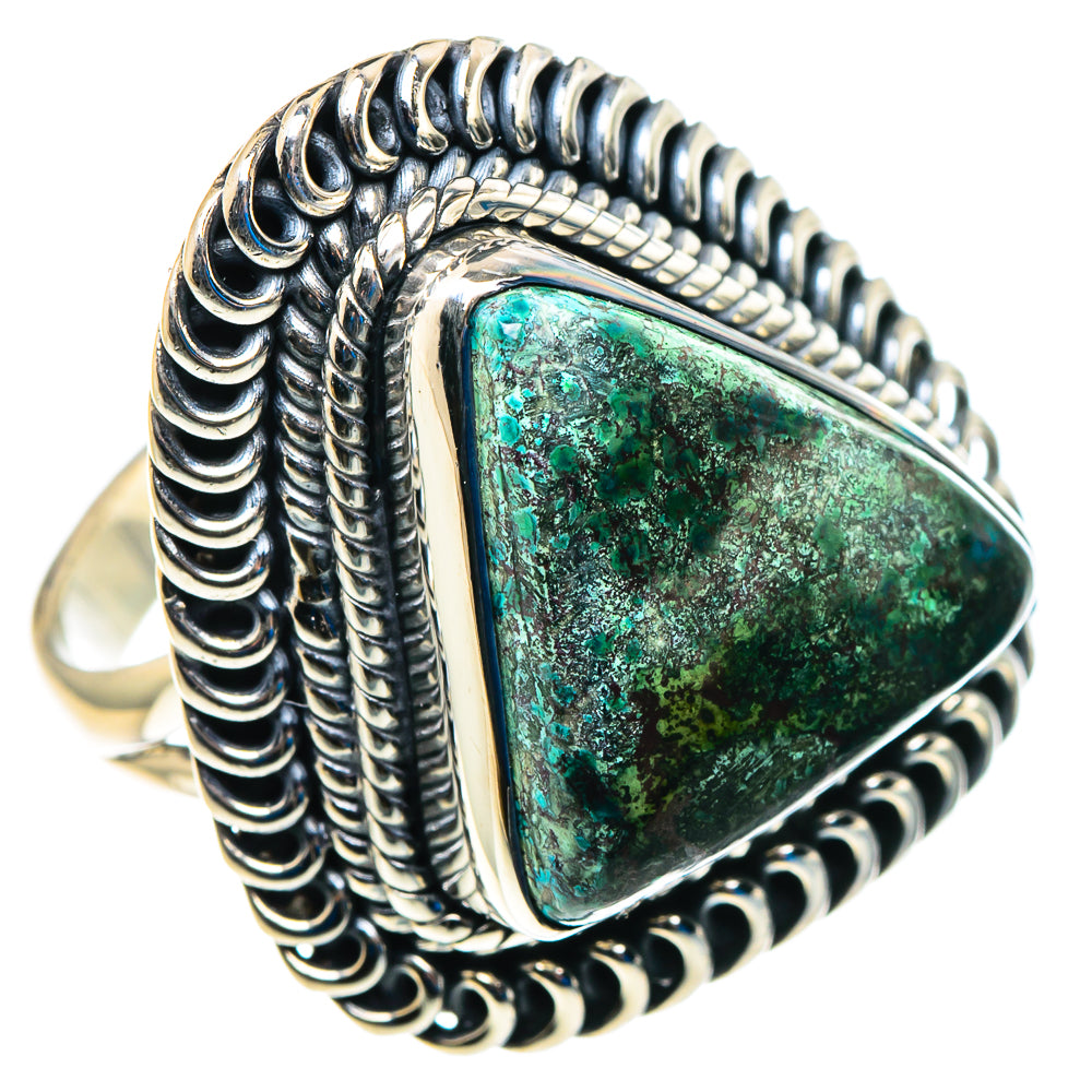 Chrysocolla Rings handcrafted by Ana Silver Co - RING92989
