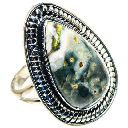 Ocean Jasper Rings handcrafted by Ana Silver Co - RING92990 - Photo 2