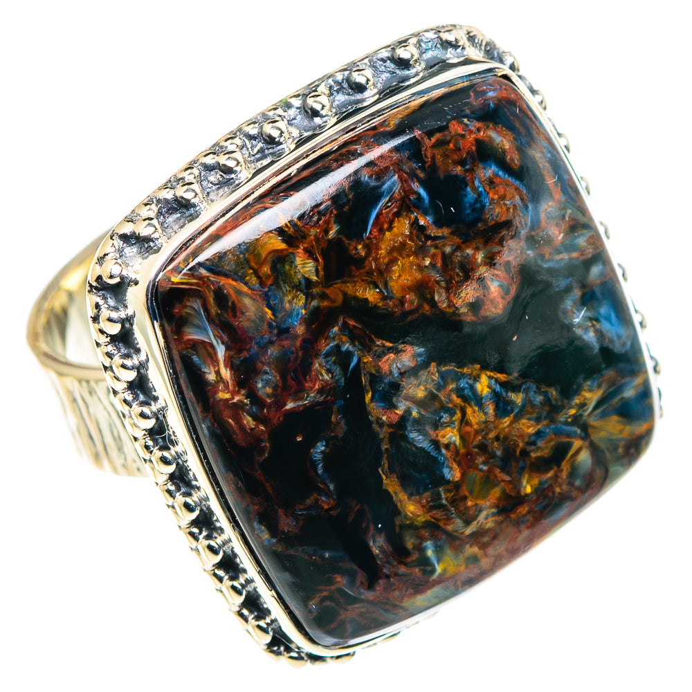 Golden Pietersite Rings handcrafted by Ana Silver Co - RING92997